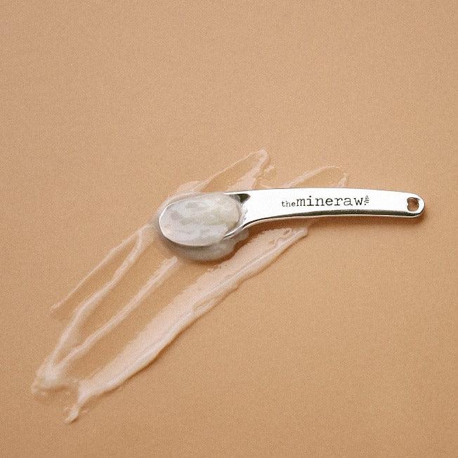 face cream metal spatula the mineraw natural clean skincare malaysia